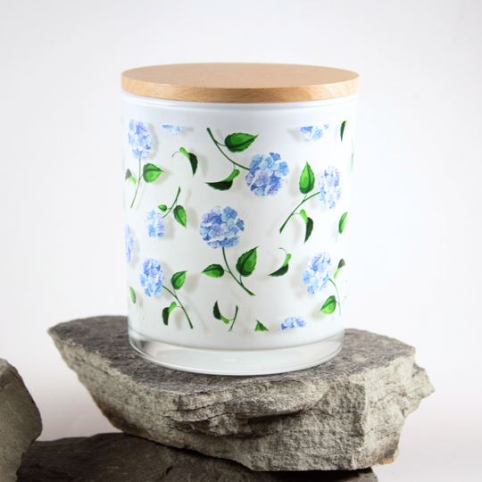 Hydrangea Wrap Soy Candle banner